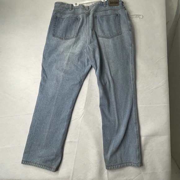 Duluth Trading Men’s Size 42 X 34” Straight Leg Light Wash Blue Jeans - Picture 10 of 12